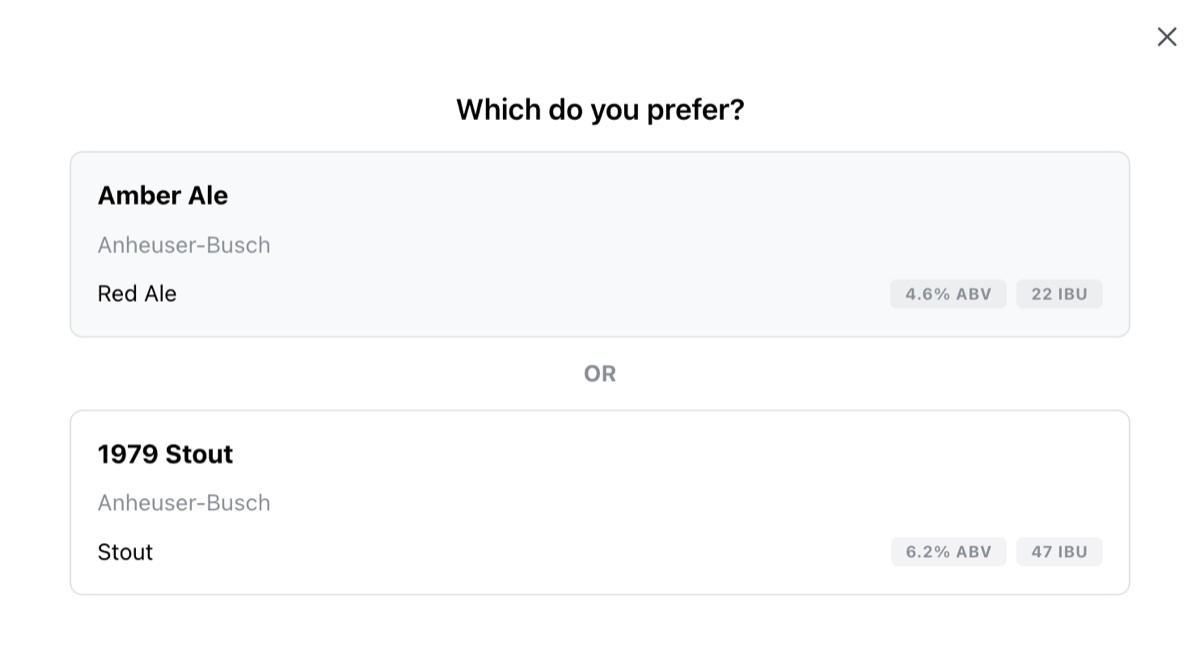 Beerbelly head-to-head matchup: which do you prefer?