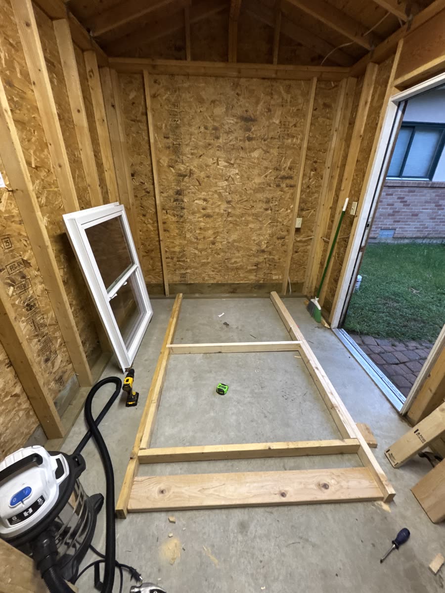 Framing the new window opening